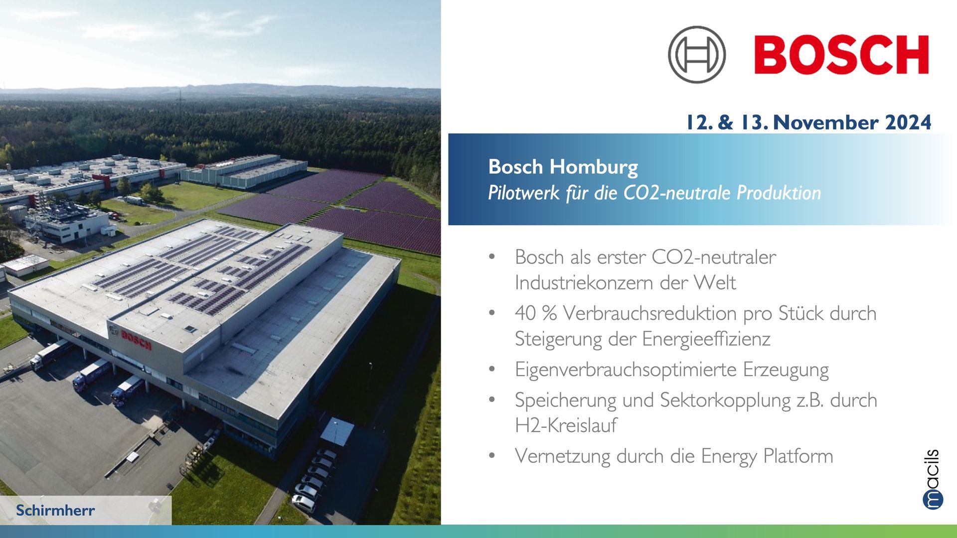 Lernreise "Der Weg zu Net Zero" Bosch Homburg