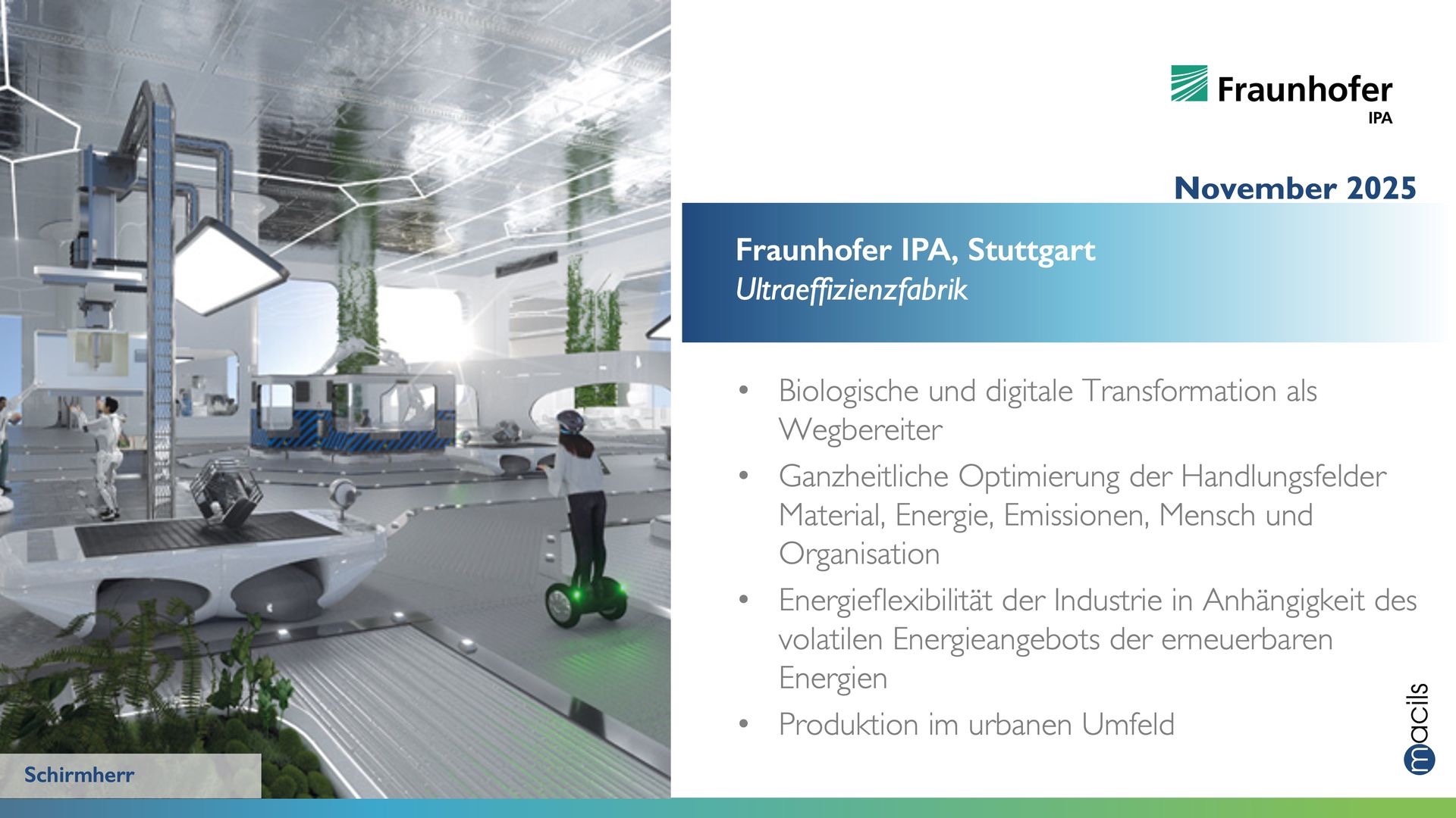 Lernreise "Der Weg zu Net Zero" Fraunhofer IPA
