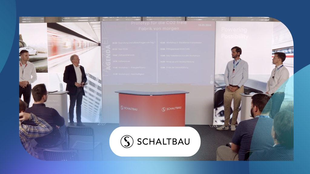 Begrüßung und offene Fragen von Tag 1 bei Schaltbau