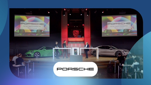 Diskussionsrunde Smart über "Porsche Performance Board" & "Virtueller Meisterbock" bei Porsche