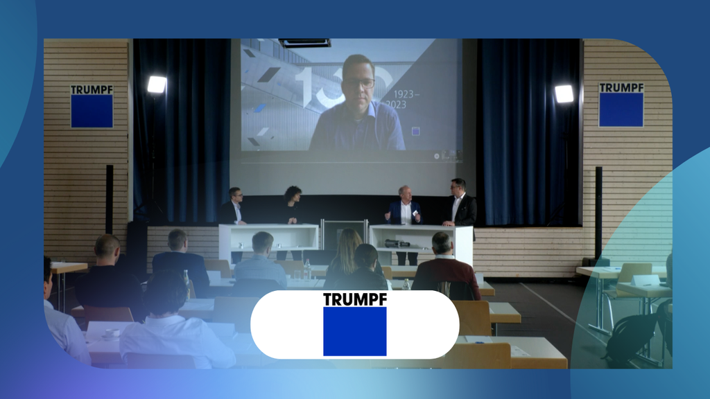 Q&A über SYNCHRO Geschichte - Mission GEMBA, Smart Factory TRUMPF Ditzingen, Klimastrategie TRUMPF