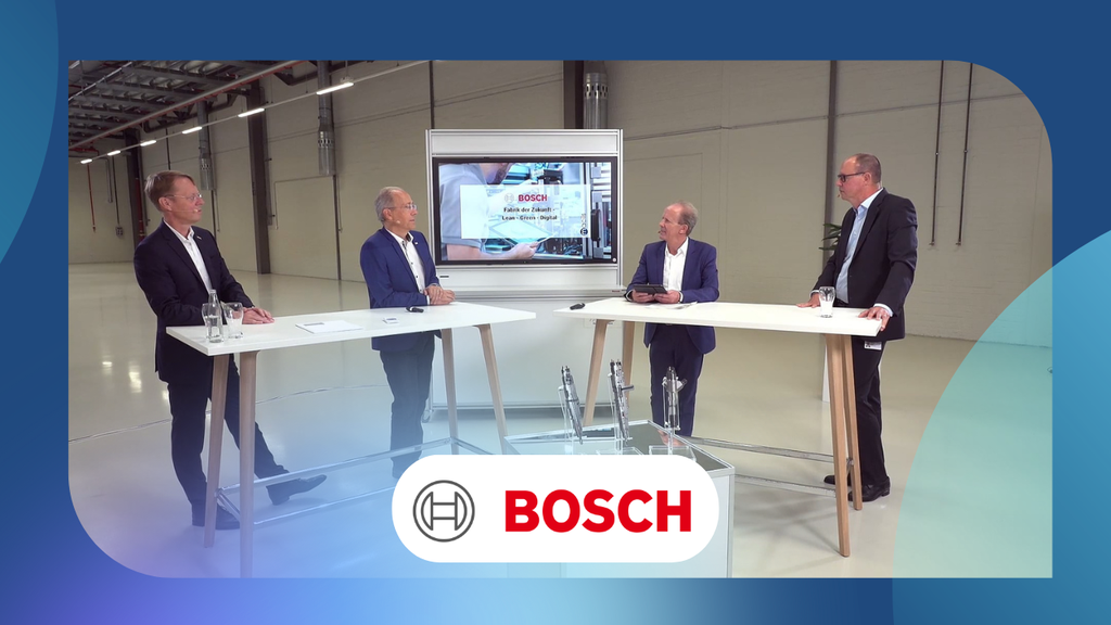 Diskussionsrunde über Fabrik der Zukunft bei BOSCH Teil 1: Lean und Digitalisierung​