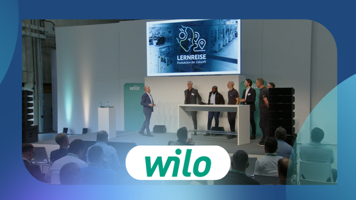 Diskussionsrunde zu Site Management im Wilo Park Dortmund und Digital Transformation Smart Factory