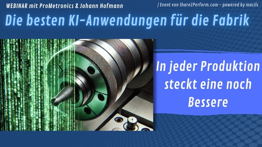 Webinar: Die besten KI-Anwendungen für die Fabrik 