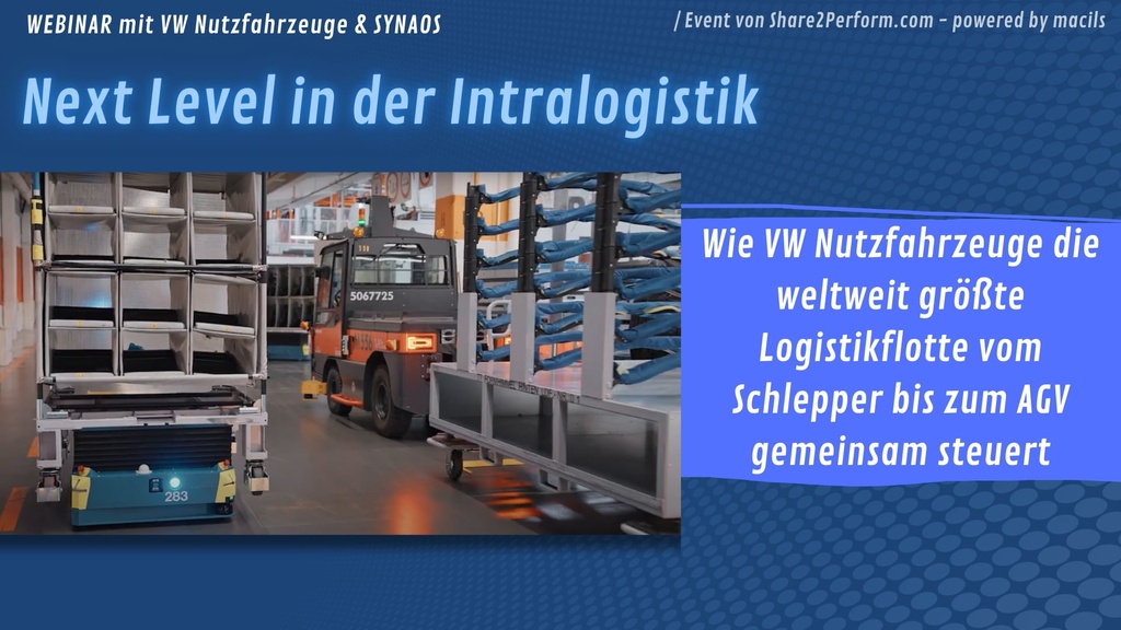 Webinar: Next Level in der Intralogistik 