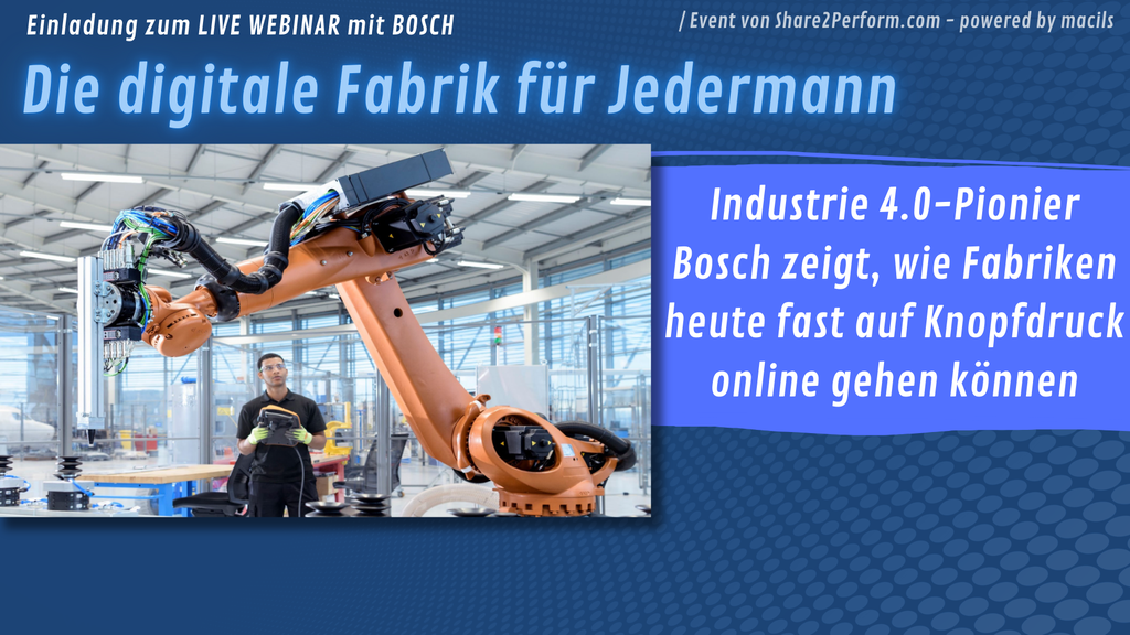 Webinar: Die digitale Fabrik für jedermann 