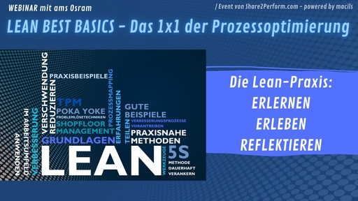Webinar: LEAN BEST BASICS - Das 1x1 der Prozessoptimierung