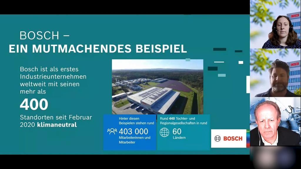 Webinar: Wie tickt eine grüne Fabrik? - Vorreiter Bosch teilt seine Erfahrungen (März 2023)