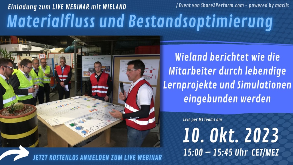 Webinar mit Wieland: Materialfluss und Bestandsoptimierung