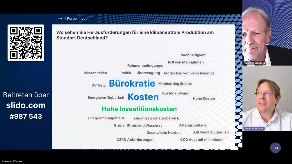 Webinar: Energieeffizienz-Experte Prof. Alexander Sauer zeigt neue Wege zu einer kostengünstigen Energieversorgung