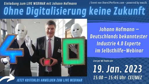 Webinar: Ohne Digitalisierung keine Zukunft