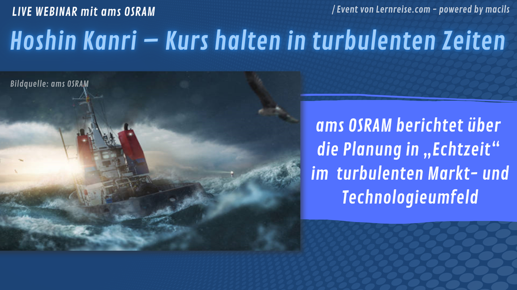 Webinar: Hoshin Kanri – Kurs halten in turbulenten Zeiten